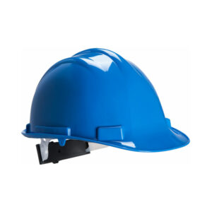 blue branded safety helments