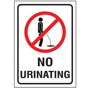 no urinating sign warning signage don't urine here signageacp with vinyl12x8