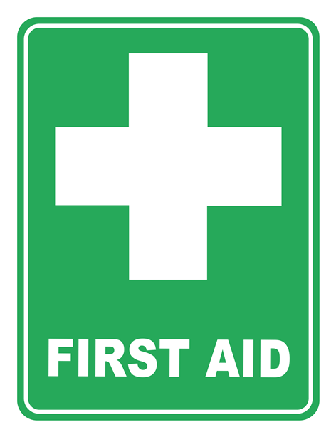 First Aid Emergency Safety Sign