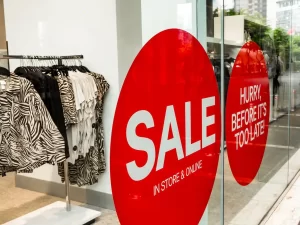 Sale window stickers